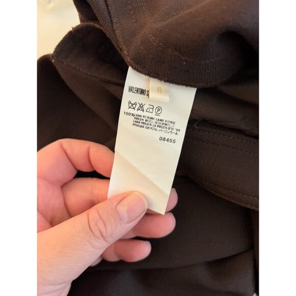 VALENTINO Virgin Wool Unhemmed Trousers NWT Size 6 Made in Italy - Picture 13 of 14